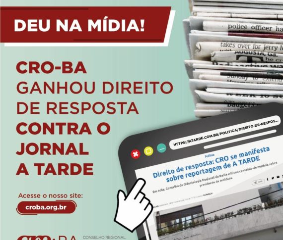 CRO-BA ganhou direito de resposta contra Jornal A Tarde
